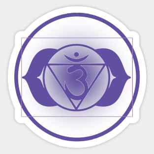 Open up your Third-Eye Chakra- Light Grey Sticker